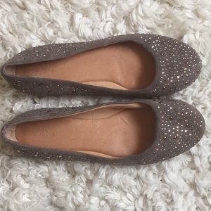 Emma Gray Suede Rhinestone Sperry Flats